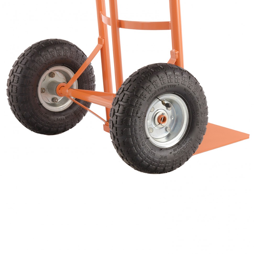 Тележка ручная двухколесная НТ1805, грузоподъемность 150 кг, пневматические колеса D 260 мм, платформа 350 х 235 мм Сибртех (68931)