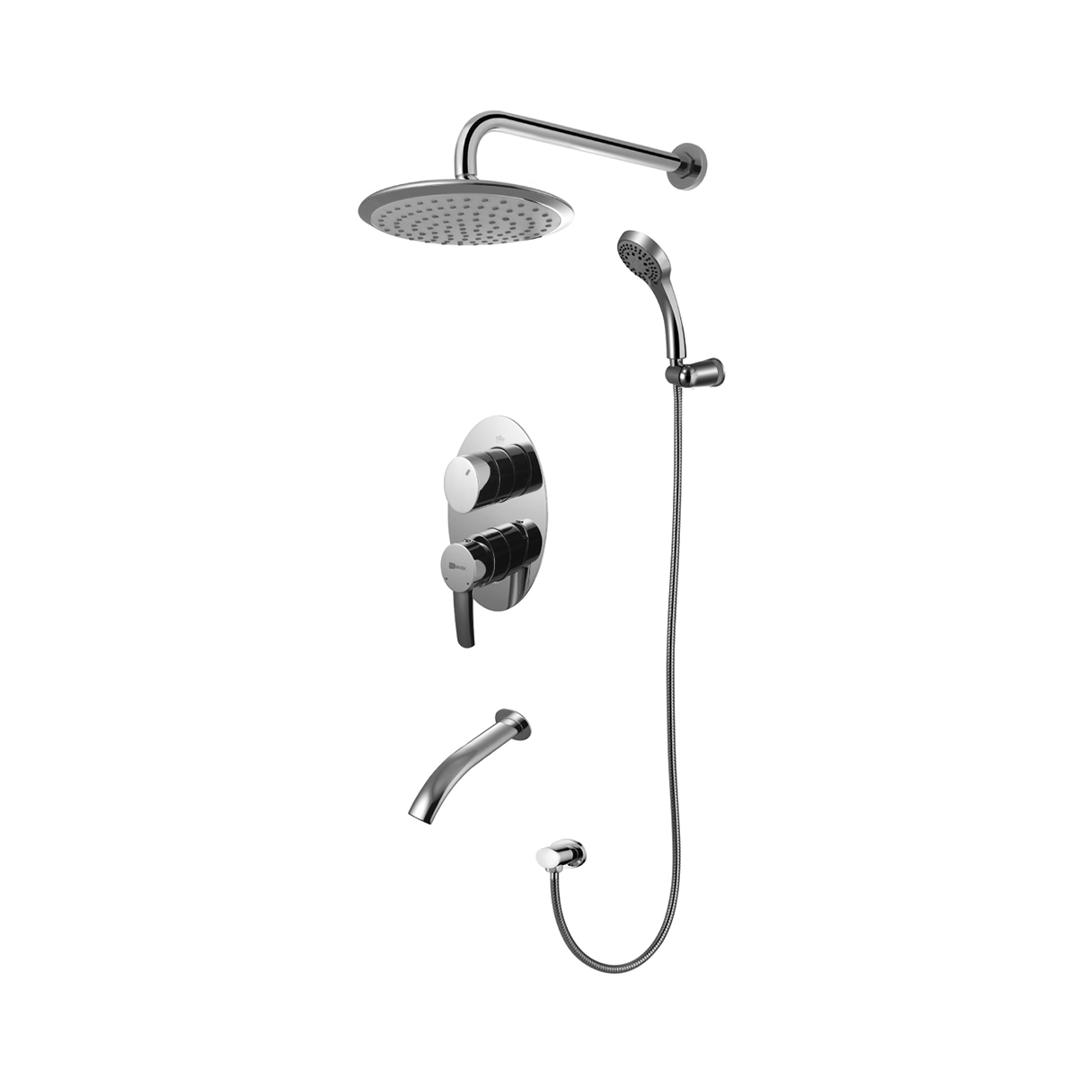 Душевая система "atlantiss"  lm3222c встраиваемая, с дополнит. 5-функц. лейкой  (1/4) "lemark"