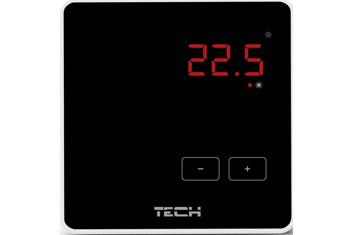 Термостат комнатный беспроводной TECH R-8z черный