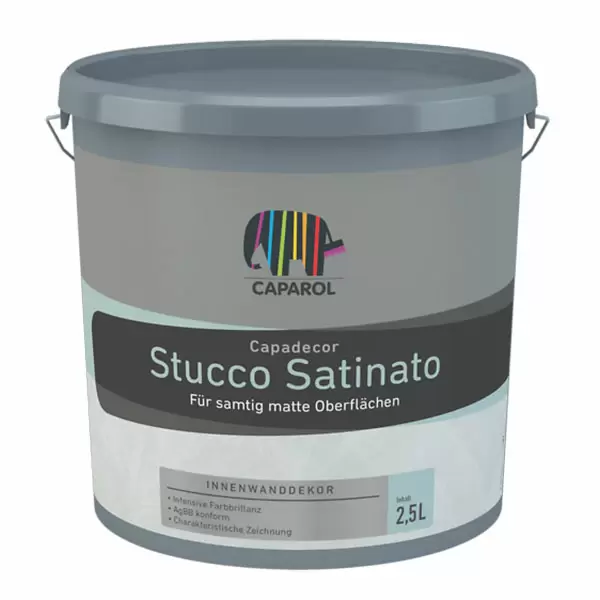 CAPAROL CAPADECOR STUCCO ELEGANZA шпатлевка шелковисто-глянцевая с метал.отблеском колеруемый (2,5л)