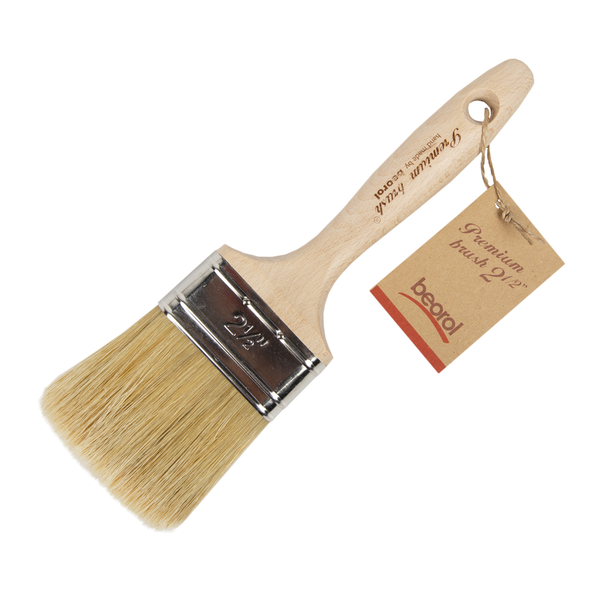 Кисть плоская "premium"  №2,5  (3/6/144)  "beorol"