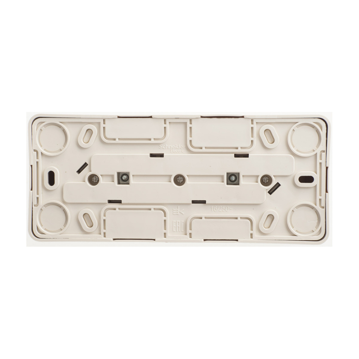 Розетка открыт. уст. "этюд" 3-х местн. с заземл. 16а, кремовый (1/9/72) "schneider"