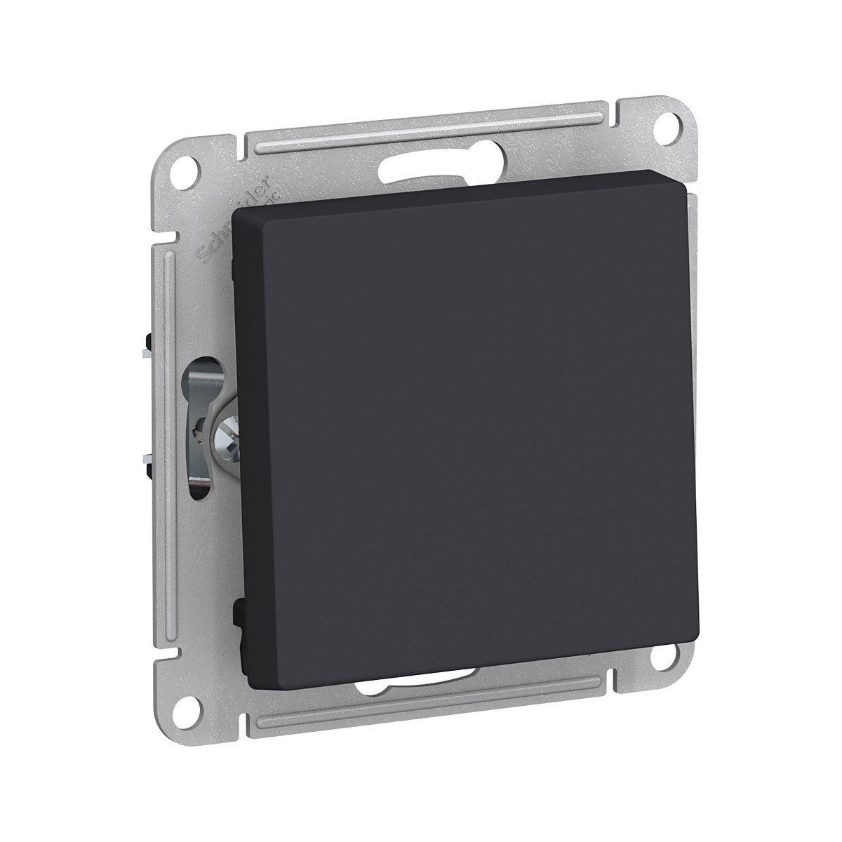 Выключатель "atlasdesign" 1 кл. (механизм) 10а, карбон (1/5/20) "schneider"