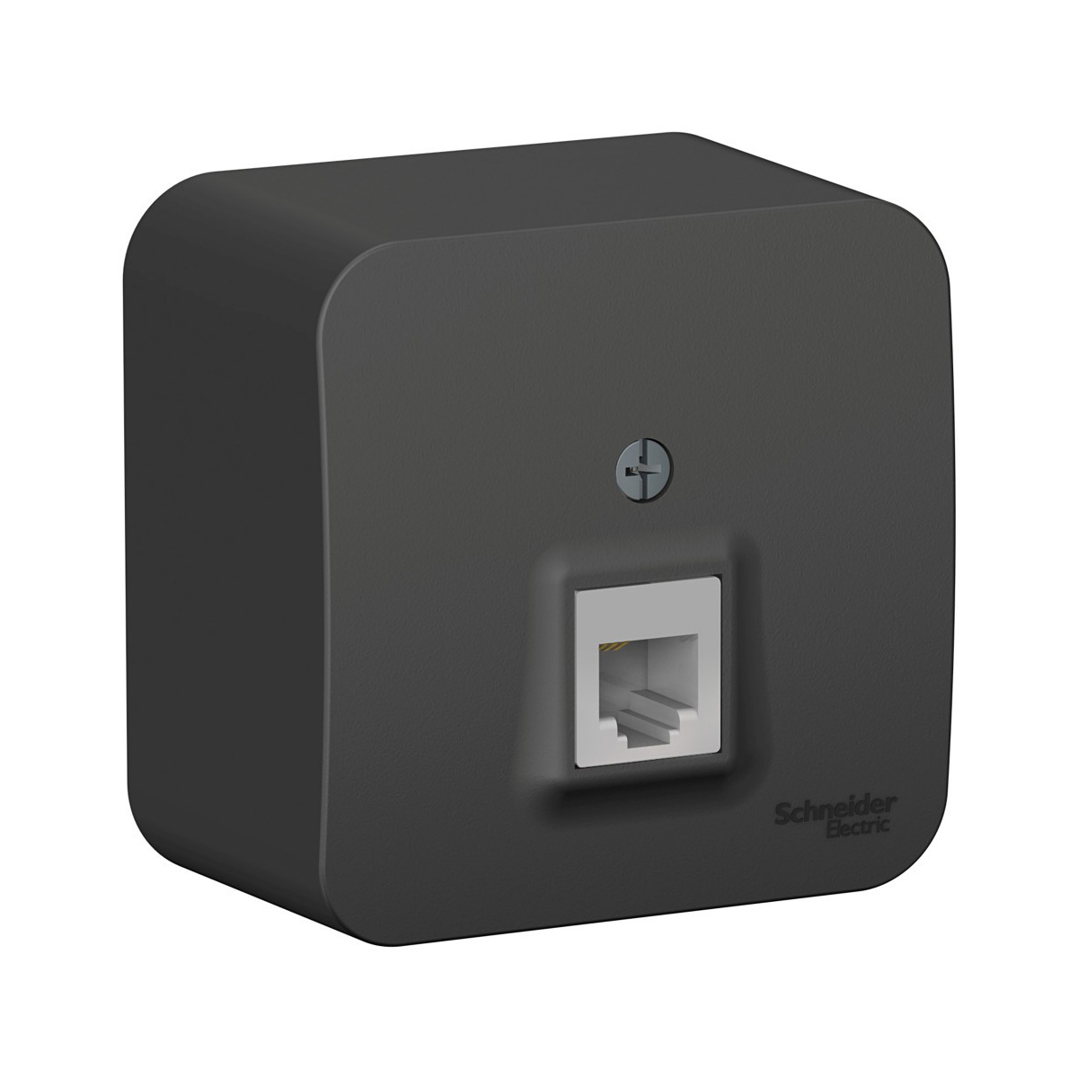 Розетка телефонная открыт. уст. "blanca" rj11, антрацит (1/12/24) "schneider"