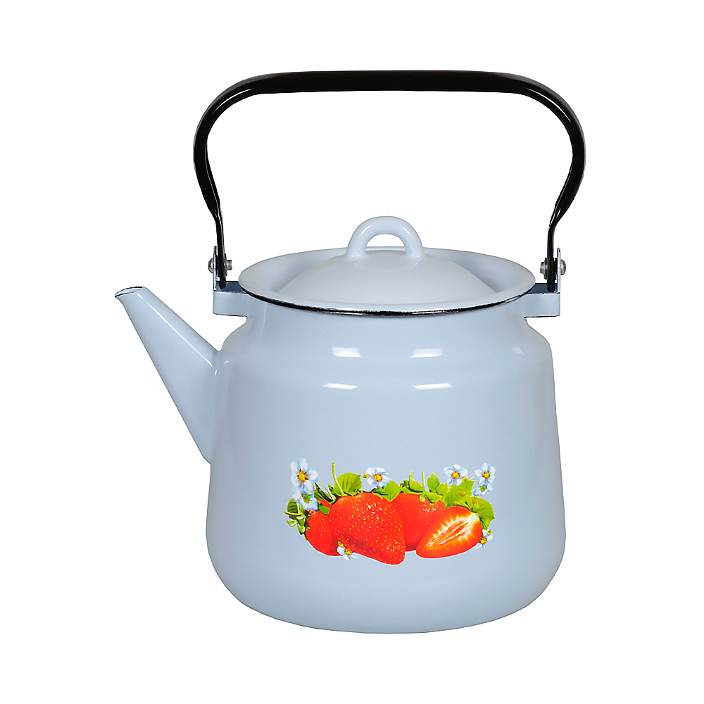 Чайник эмалиров. декор. 3,5 л (1/4) "стальэмаль"  1с26с