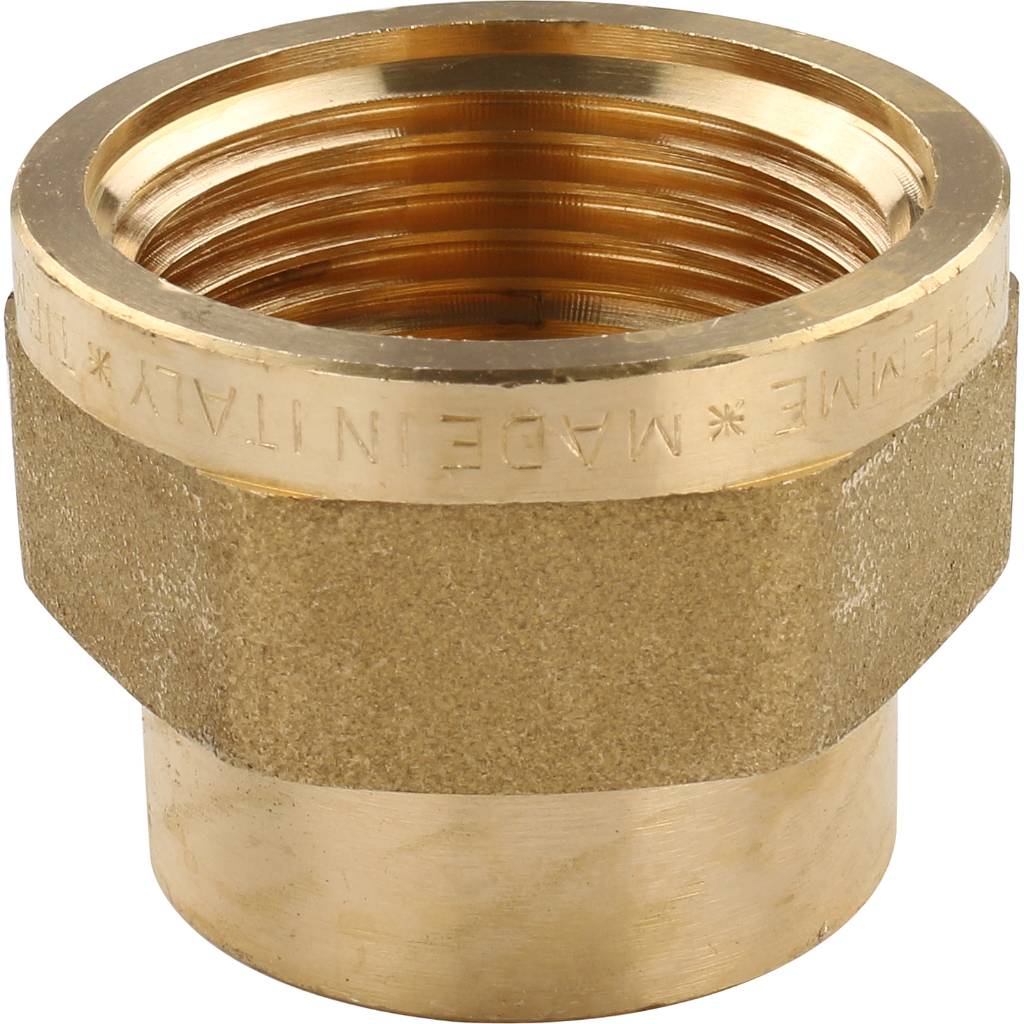 Муфта резьбовая ВР 1" x 3/4" латунь TIEMME