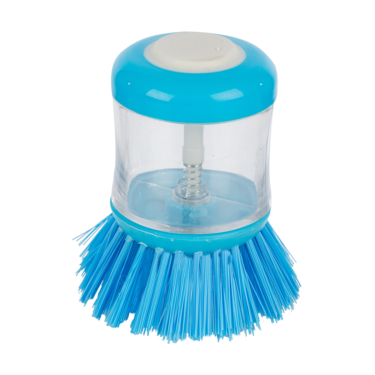 Щетка для мытья посуды с емкостью для моющего средства 70 мл (1/12/48) "рыжий кот" kb-05