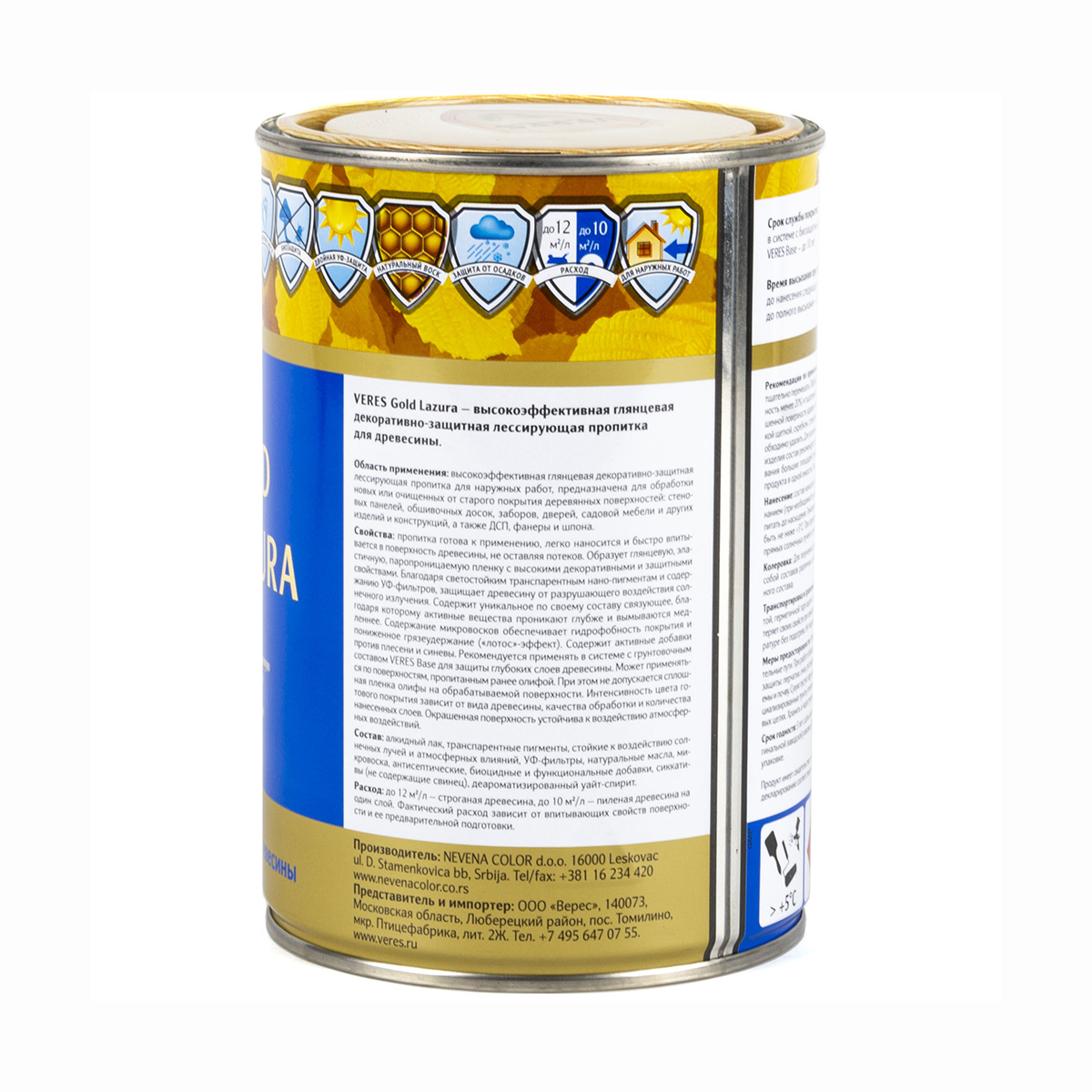 Верес gold № 3 тик  0,9 л (1/6) "veres"