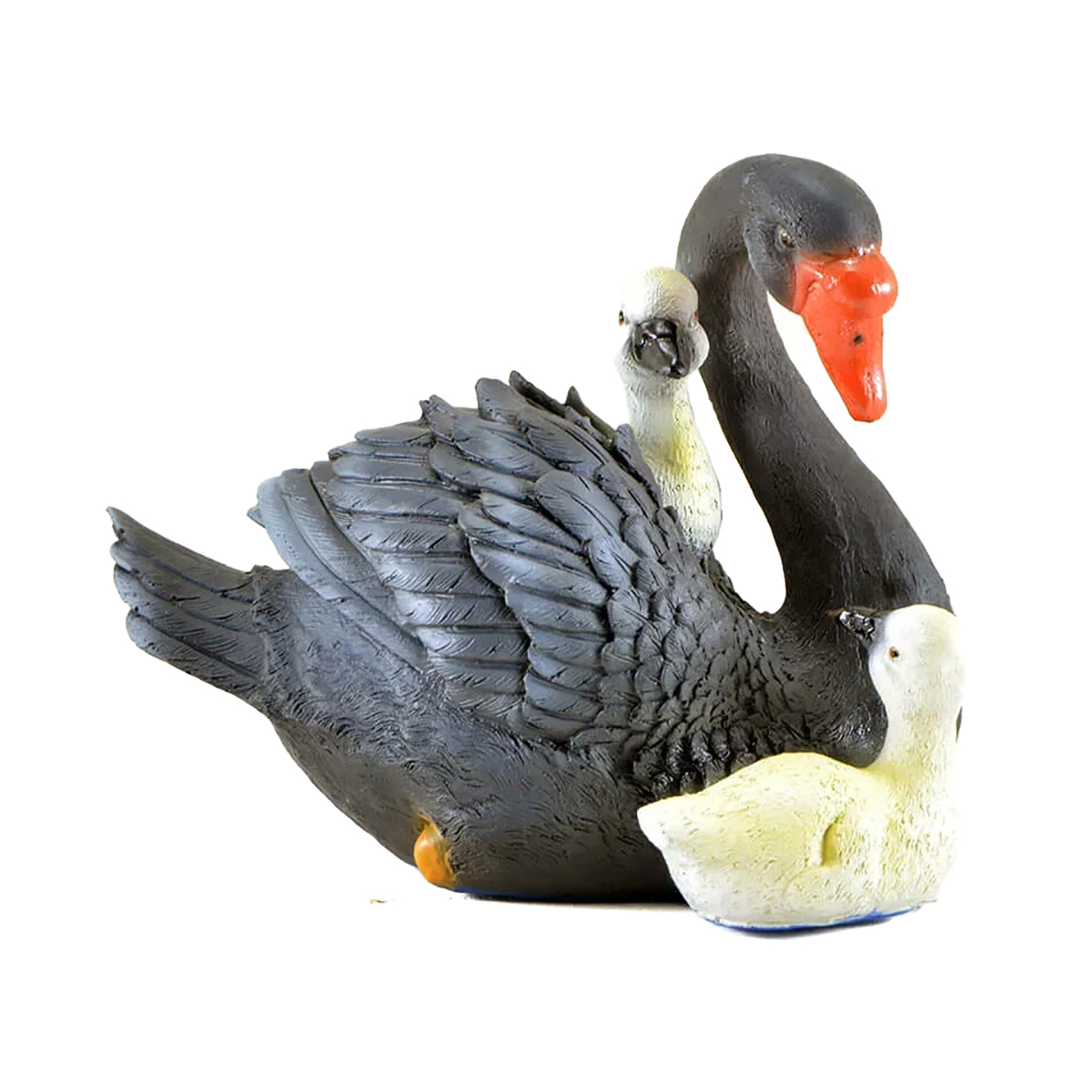 Фигурка садовая "лебедушка с лебедятами" (1/8) "сказка" jng396