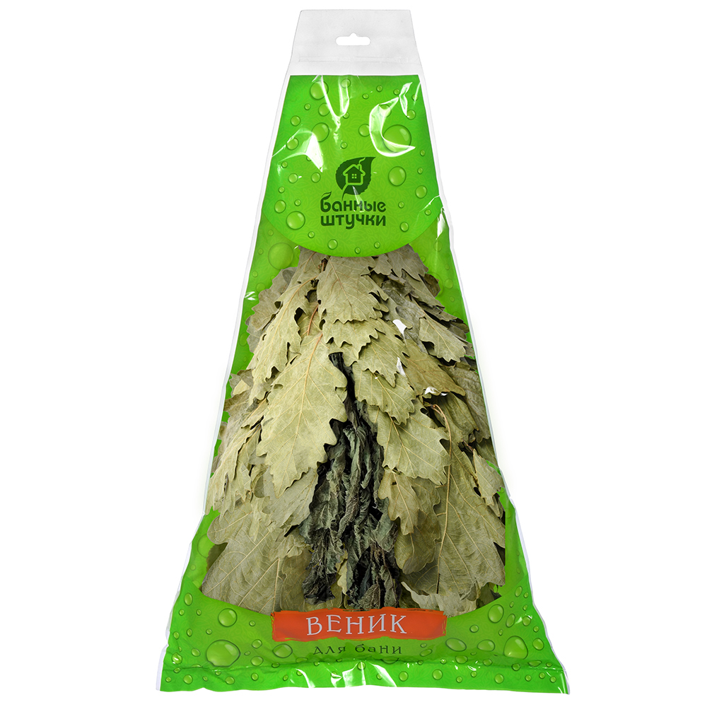 Веник для бани и сауны дубовый с крапивой (1/25) "банные штучки" 32011