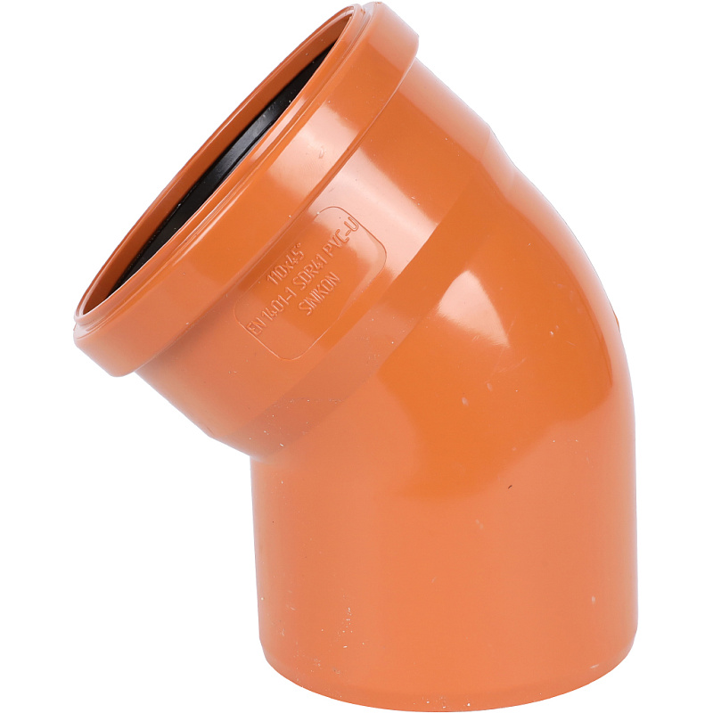 Отвод 45° для вн.канализации d=110 мм SINIKON