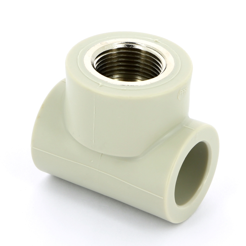 Тройник комб. 32 х 1" (ВР) полипропилен PP-R FV-PLAST серый