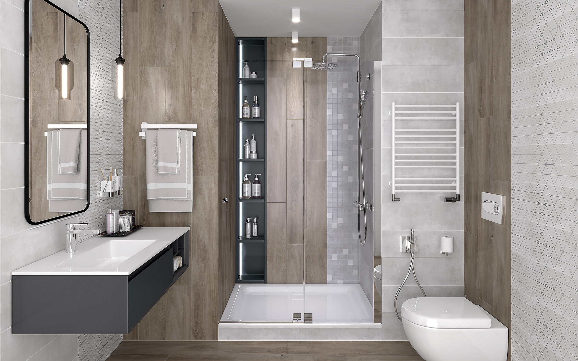 Sharp декор мозаичный микс 20x60