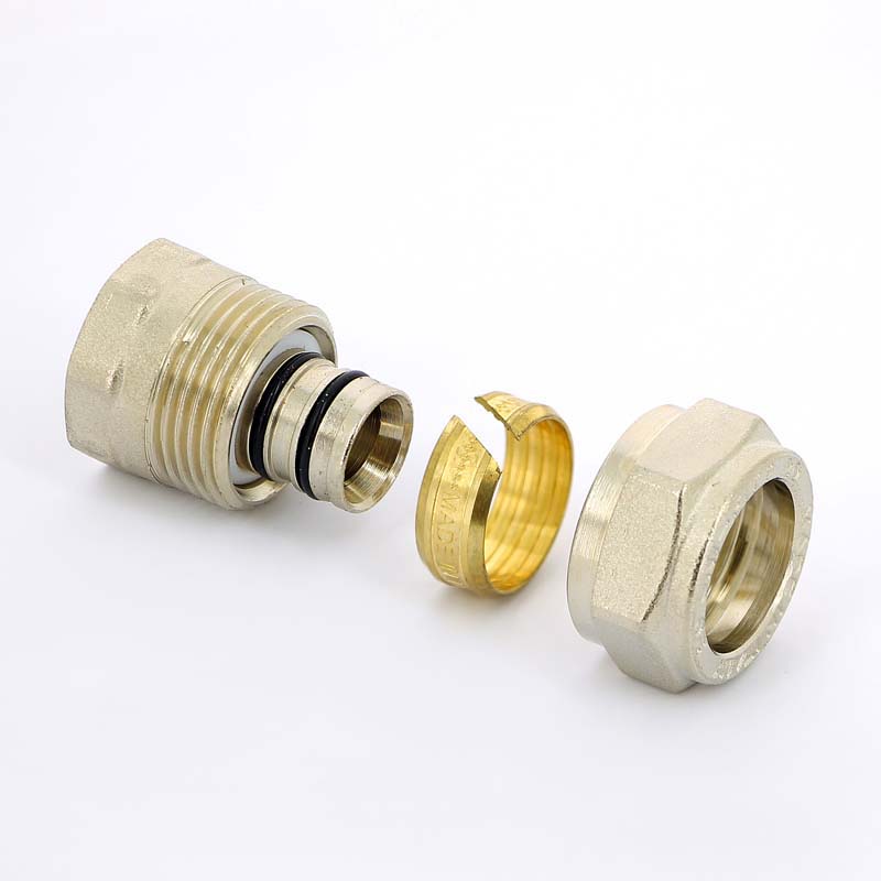 Обжимная муфта ВР 20 х 1/2" UNI-FITT для металлопласта