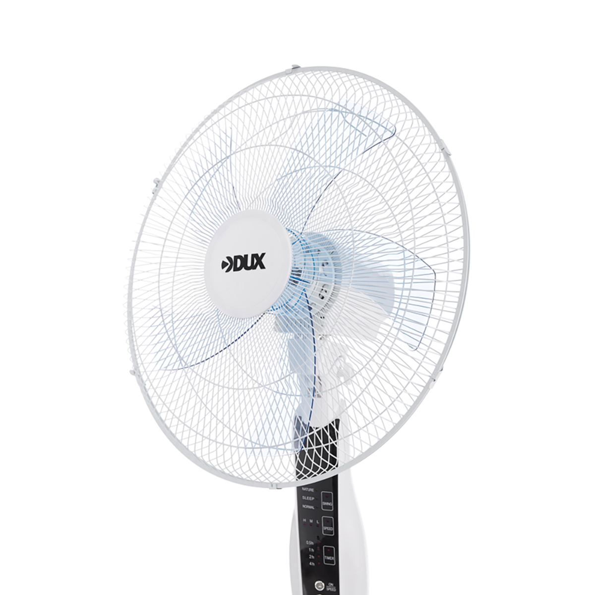 Вентилятор напольный, круглая подставка, 5 лопастей, д/у управление 60 вт (1) "dux" 60-0213