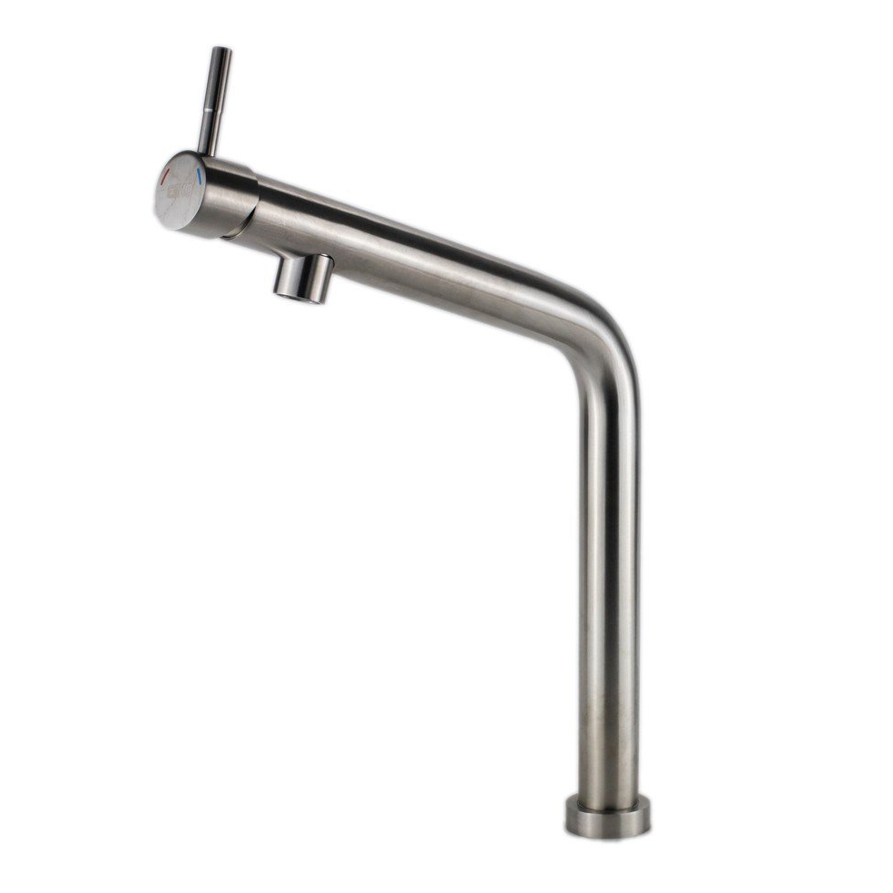 Смеситель для кухни "kitchen" k6   высокий поворотный излив (1/10) "esko"