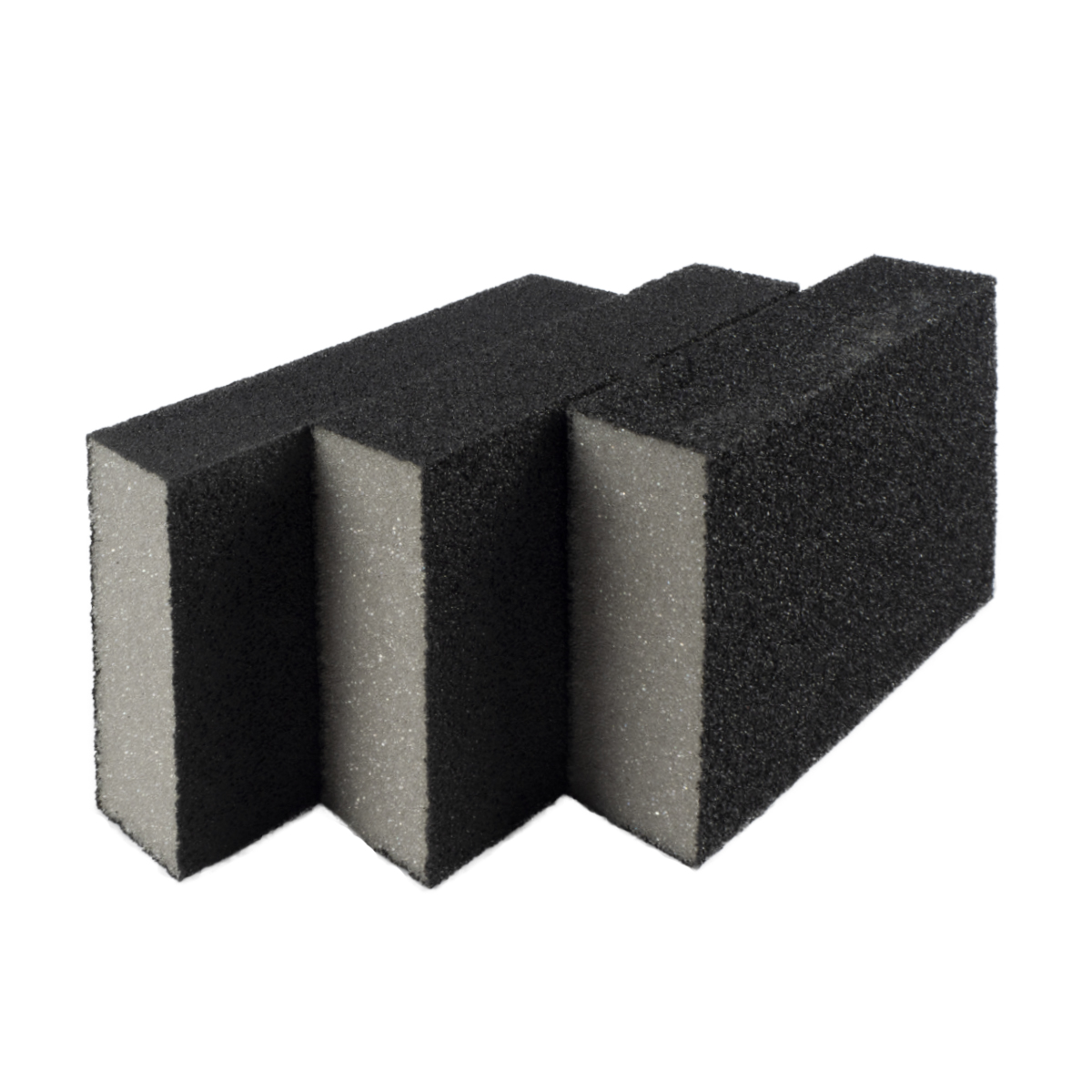 Губки шлиф. 100 х 70 х 25 мм (средн. жестк.) 3 шт. p60/80, p60/100, p80/120 (1/120) "кедр" 062-0002