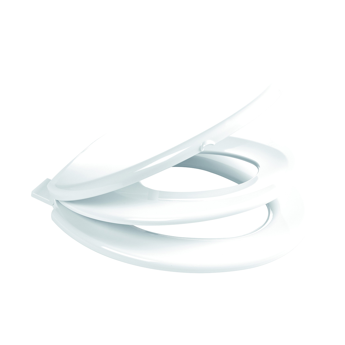 Сиденье для унитаза "семья" с детской вставкой белое (1/4) "wirquin"