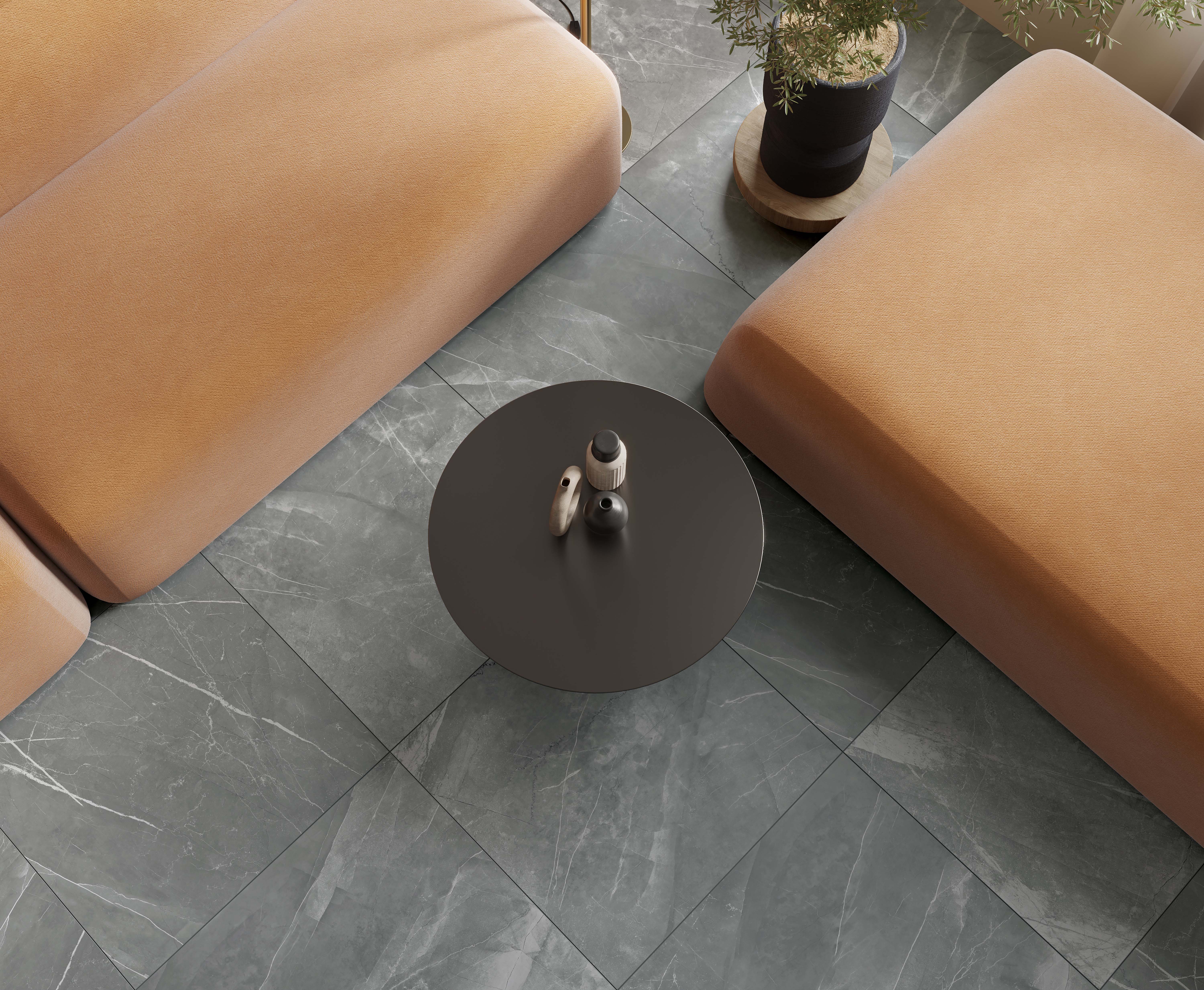 Pulpis grey керамогранит серый матовый 60x60