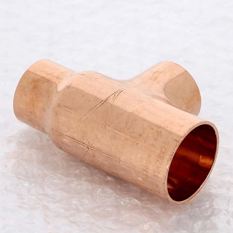 Тройник переходной под пайку 35 х 28 х 28 мм VIEGA медный