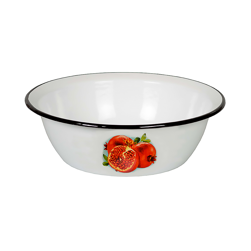 Миска эмалиров. декор. 3,5 л (1/12) "стальэмаль"  1с9с