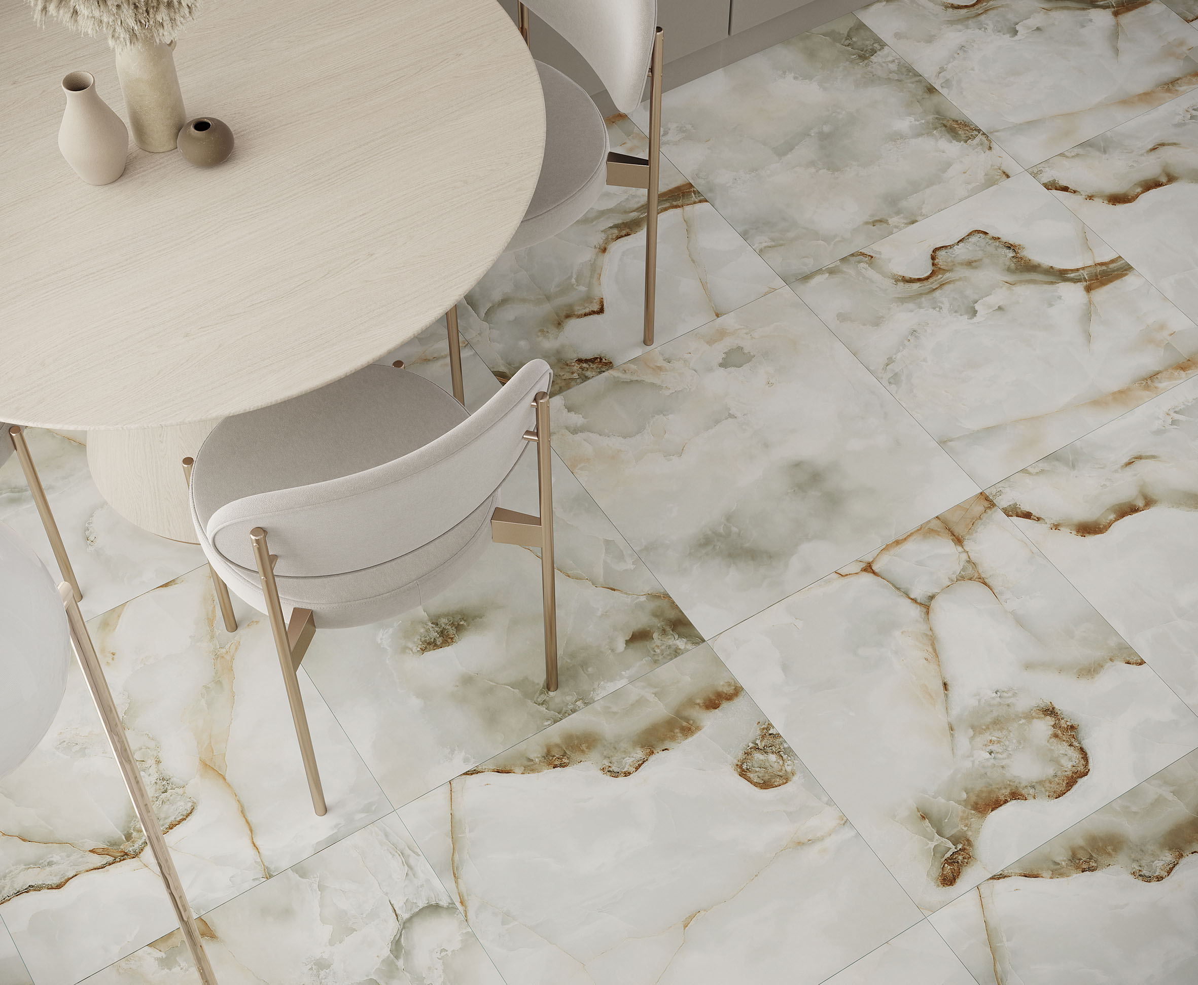 Musica green керамогранит полированный 60x120