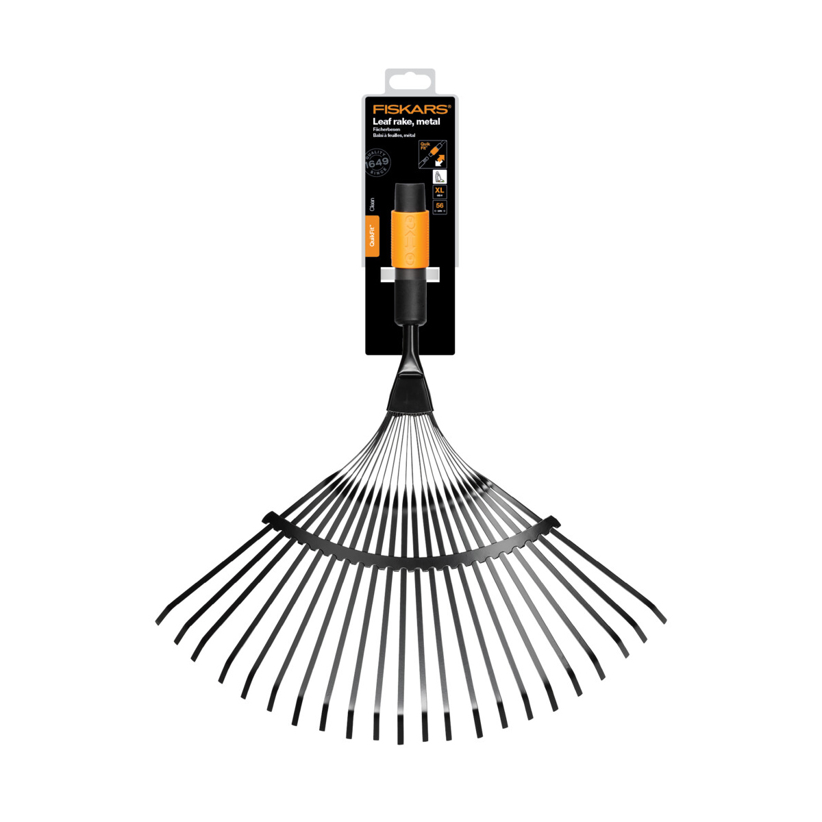 Грабли веерные "quikfit" без черенка (1/6) "fiskars" 1000644