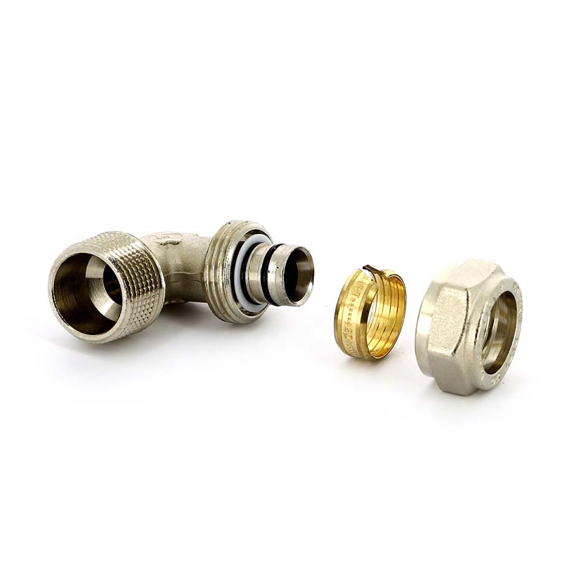 Угол обжимной НР 20 х 3/4" 90° UNI-FITT для м/п труб