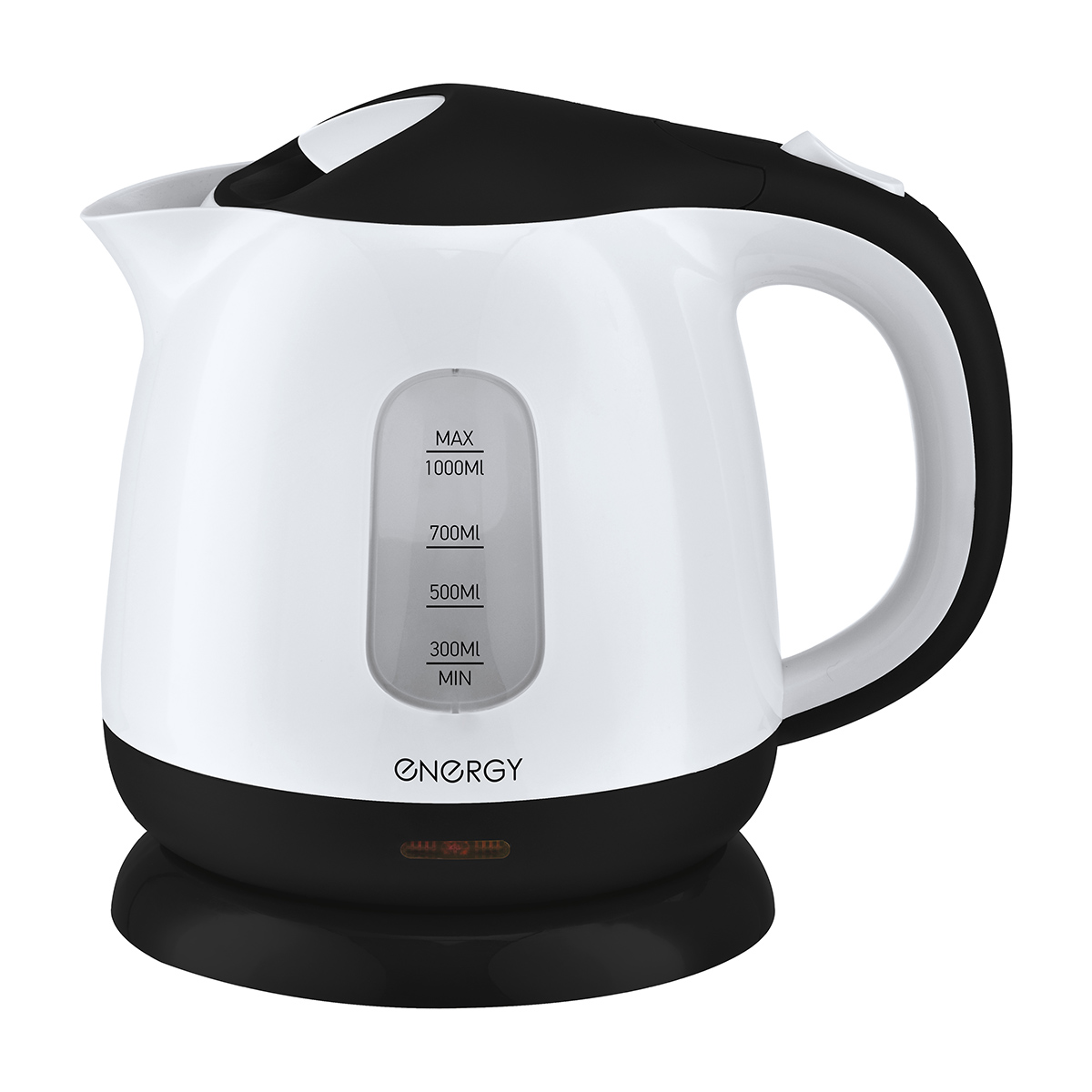 Чайник электр. "energy" e-275 1 л (1/12) пластик (бело-черный)