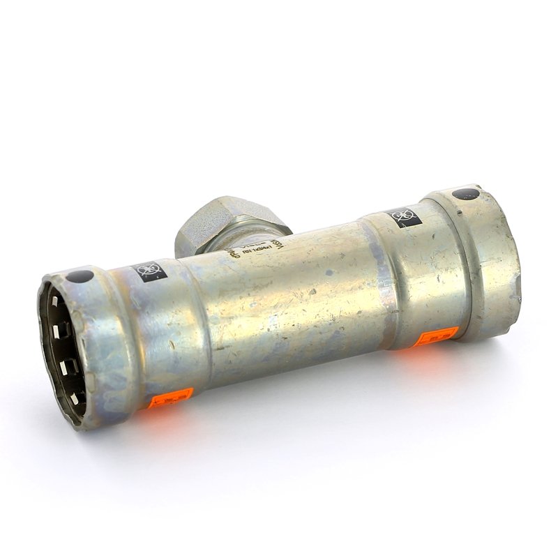 Тройник пресс-В оцинкованная сталь Megapress VIEGA 1" х Rp 3/4" х 1"