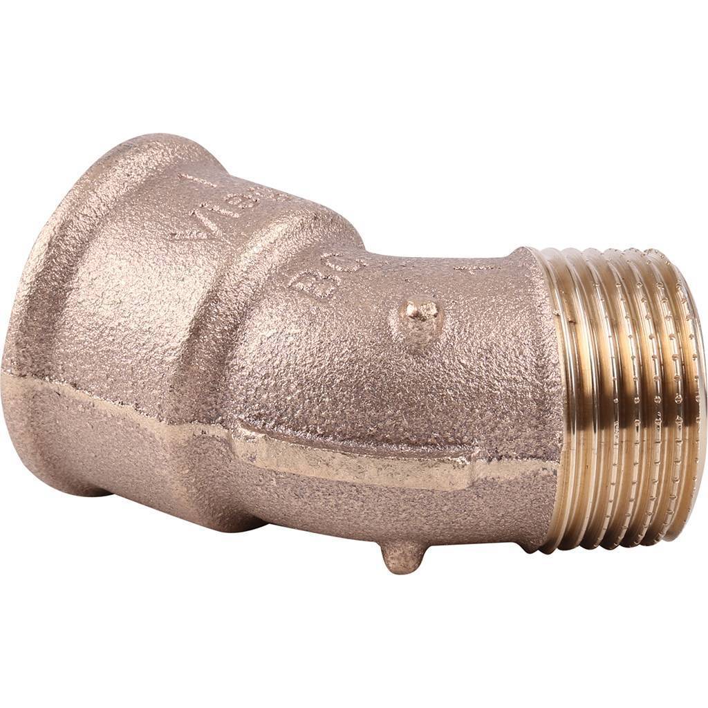 Угол резьбовой 45° ВН 1" бронза VIEGA (264161)