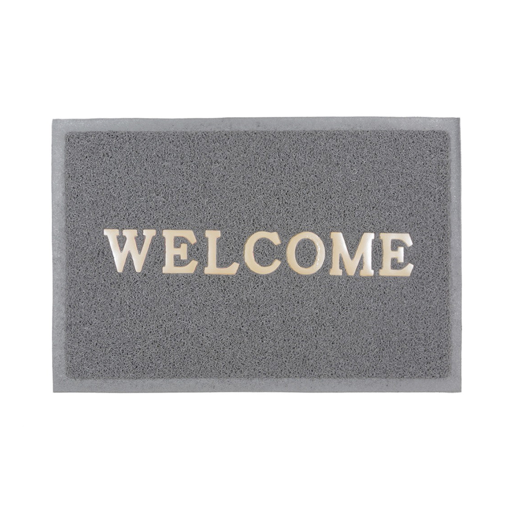 Коврик spongy "welcome" 40*60 см (серый) (1/20) "sunstep" 38-431