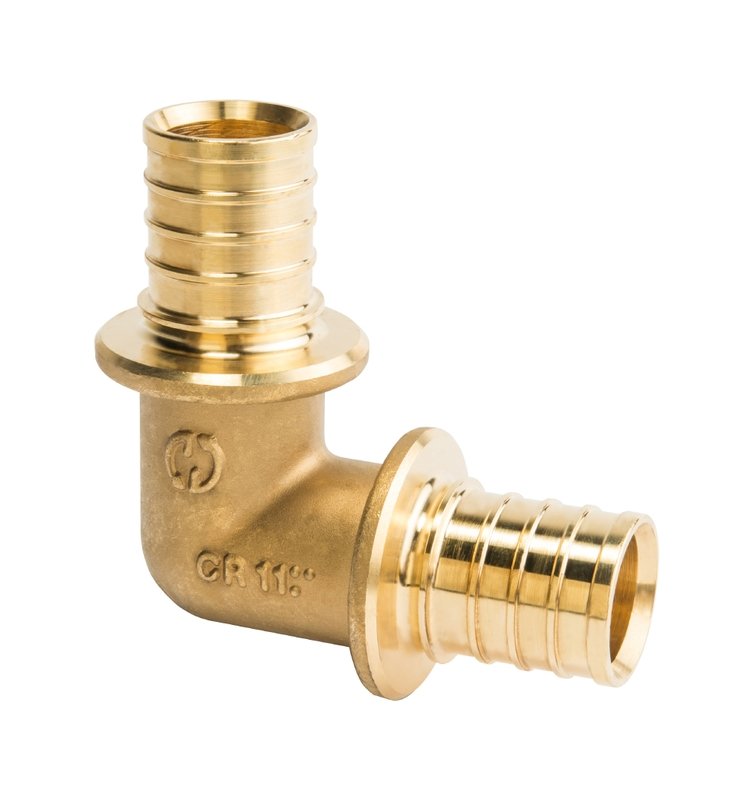 Угольник 90° 32 мм аксиальный для труб PE-X STOUT