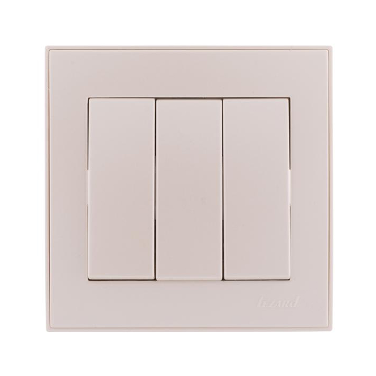 Выключатель "rain" 3-х кл., жемчужно-белый металлик (1/10/120) "lezard" 703-3030-109