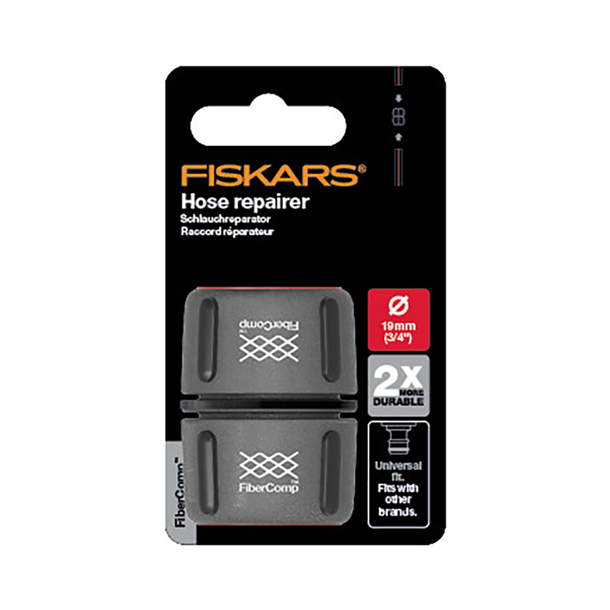 Муфта ремонтная для шланга 3/4” "fibercomp" (1/8) "fiskars" 1054785