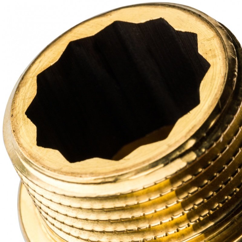 Удлинитель резьбовой ВН 3/4" x 100 мм латунь STOUT