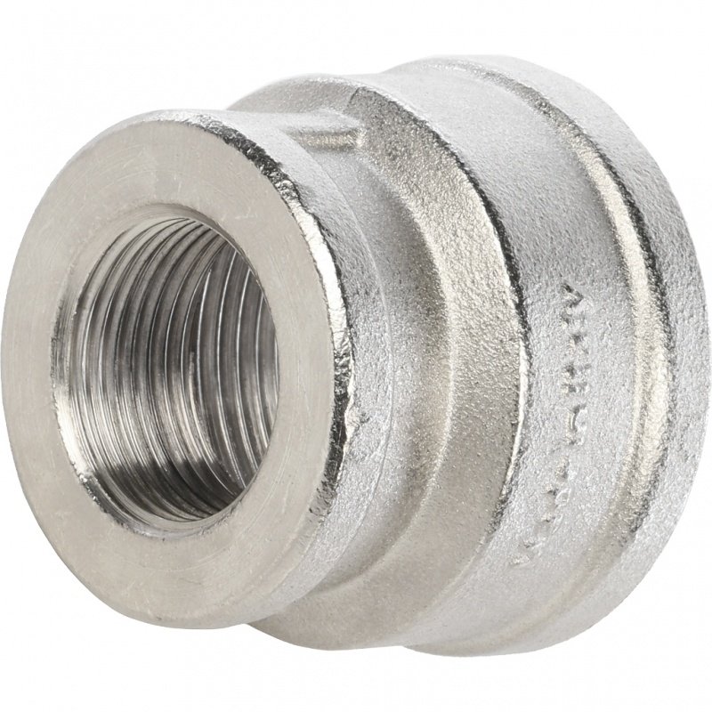 Муфта резьбовая переходная 1"1/4 x 3/4" ВР никель STOUT