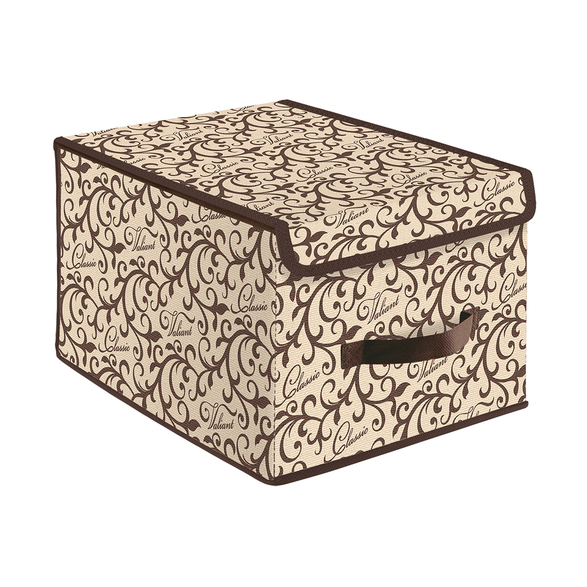 Короб для хранения "classic" 30*40*25 см с крышкой (1/18) "valiant" cl-box-lm