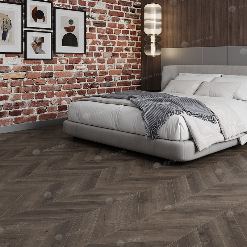SPC Ламинат Alpine Floor SPC Chevron Alpine ECO 18-9 Дуб Антарес 4V 43кл
