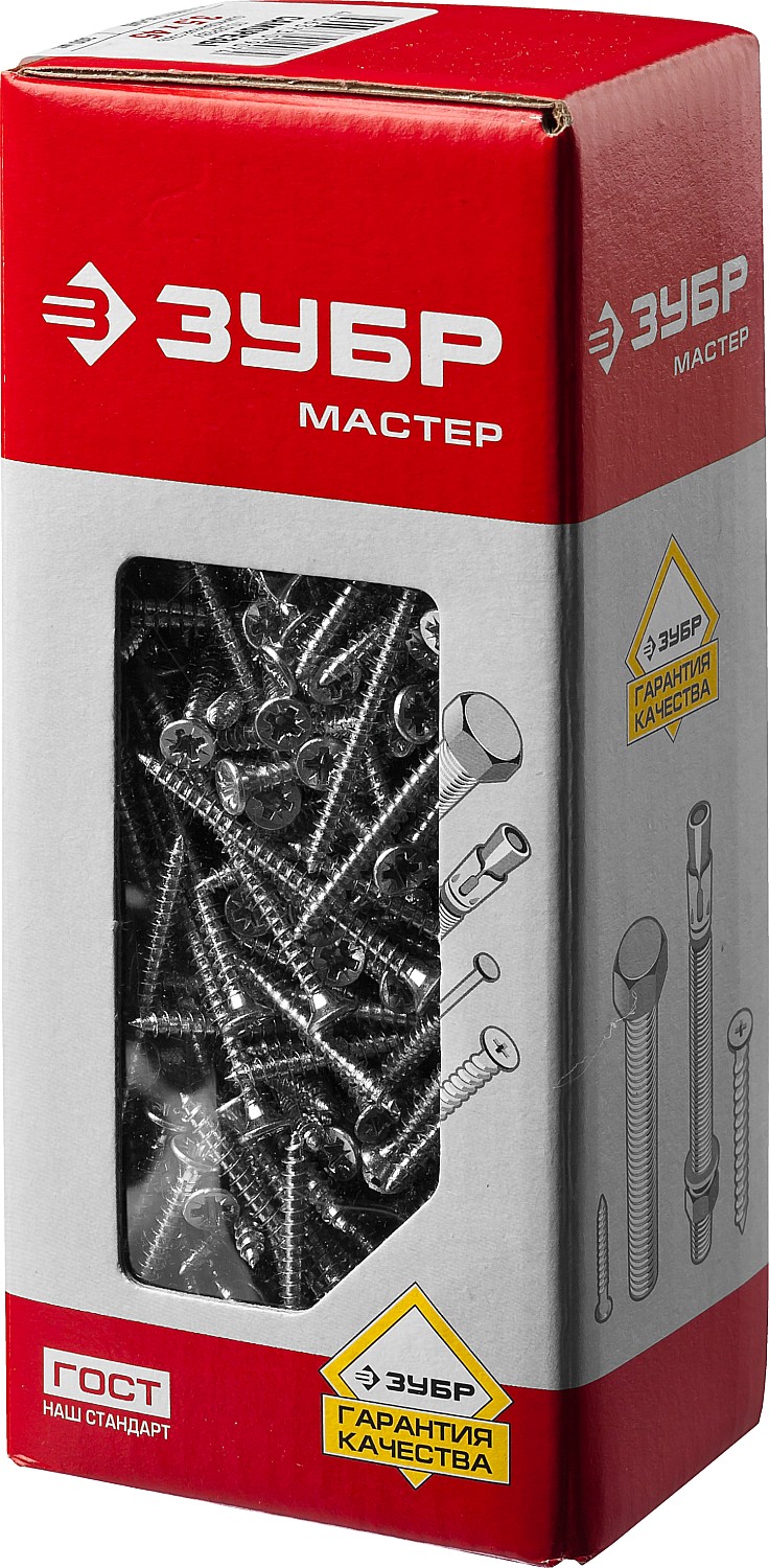 ЗУБР СУ-Б, 45 х 3.5 мм, белый цинк, 300 шт, универсальный саморез (4-300371-35-045)