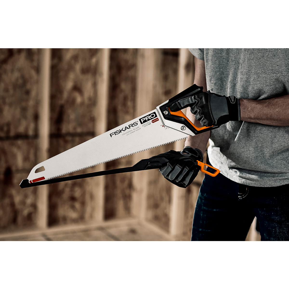 Ножовка по дереву "powertooth" 500 мм (1/3) "fiskars" 1062919