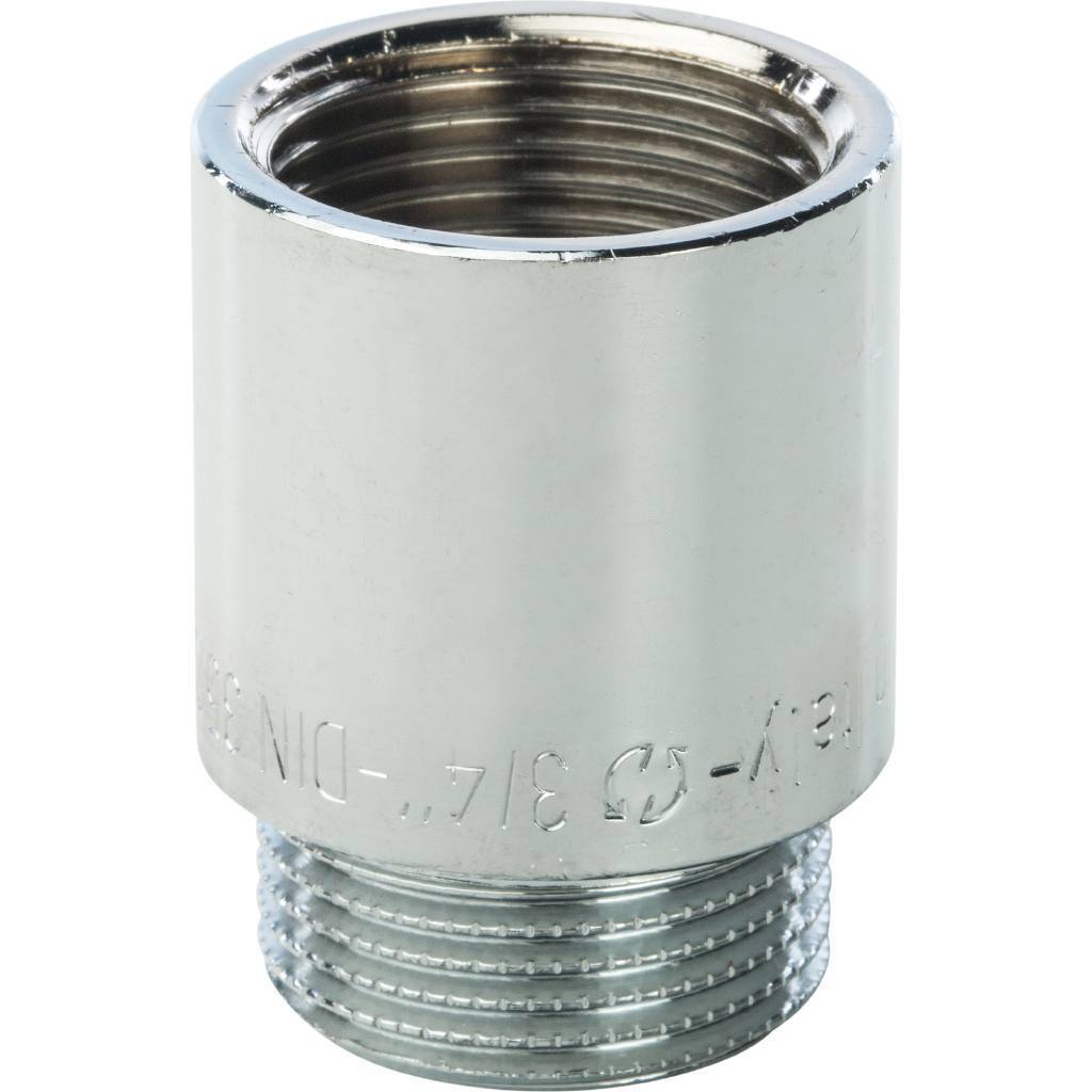 Удлинитель резьбовой ВН 3/4" x 30 мм хром STOUT