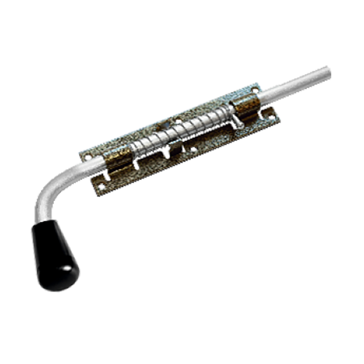 Засов с пружиной 300 мм  зсп-300 мод.2 бронза антик (5) домарт