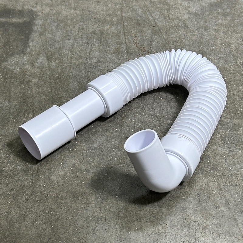 Труба гофрированнная McALPINE под углом 90° L=350-600 мм, вход 40 мм, выход 40/50