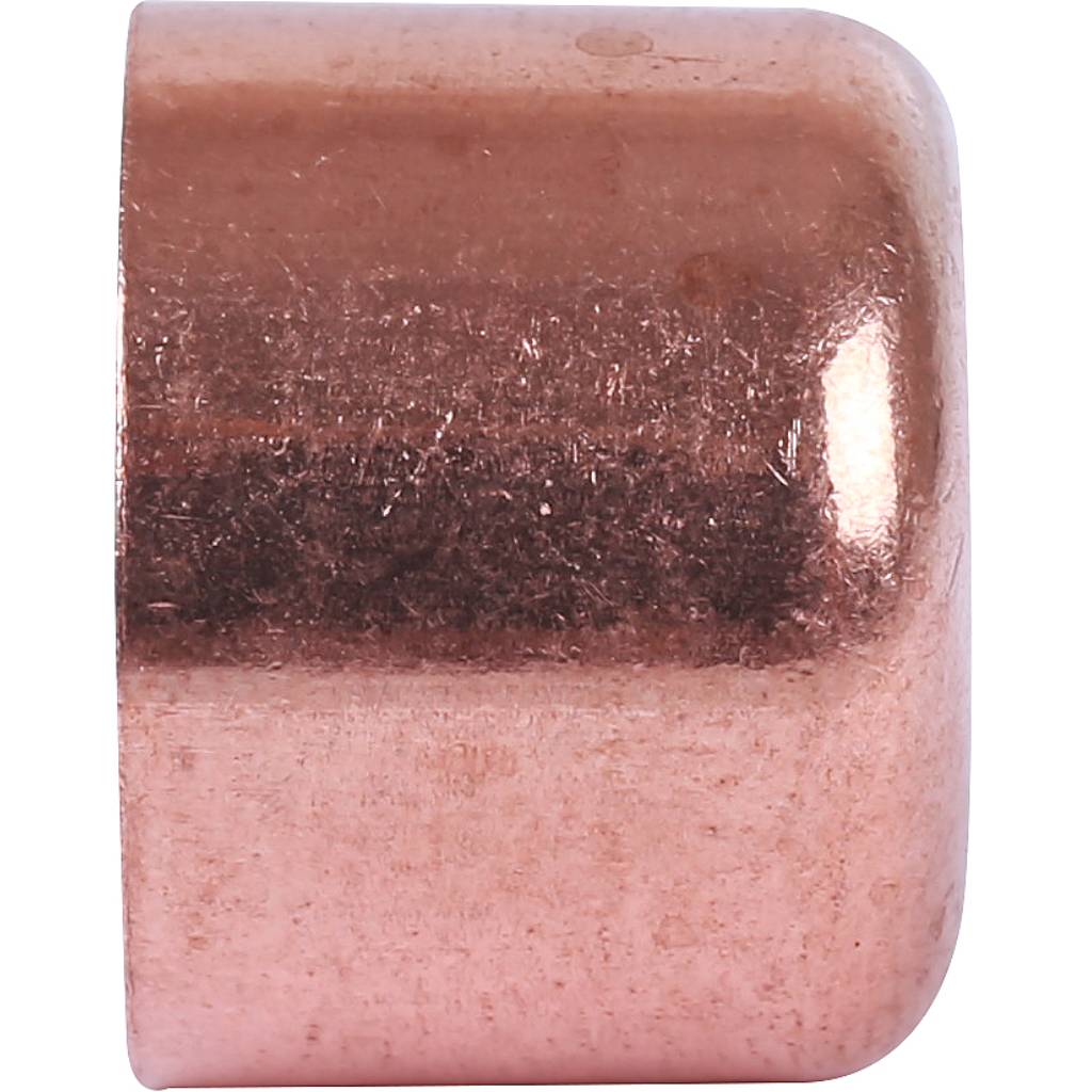 Медная заглушка 15 мм на трубу под пайку SANHA 1530115