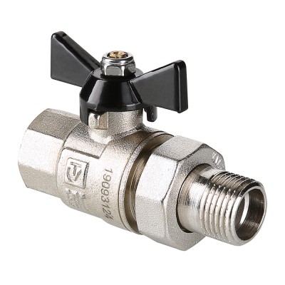 Кран шаровой усиленный с полусгоном VALTEC PERFECT 1/2'' ВН бабочка VALTEC