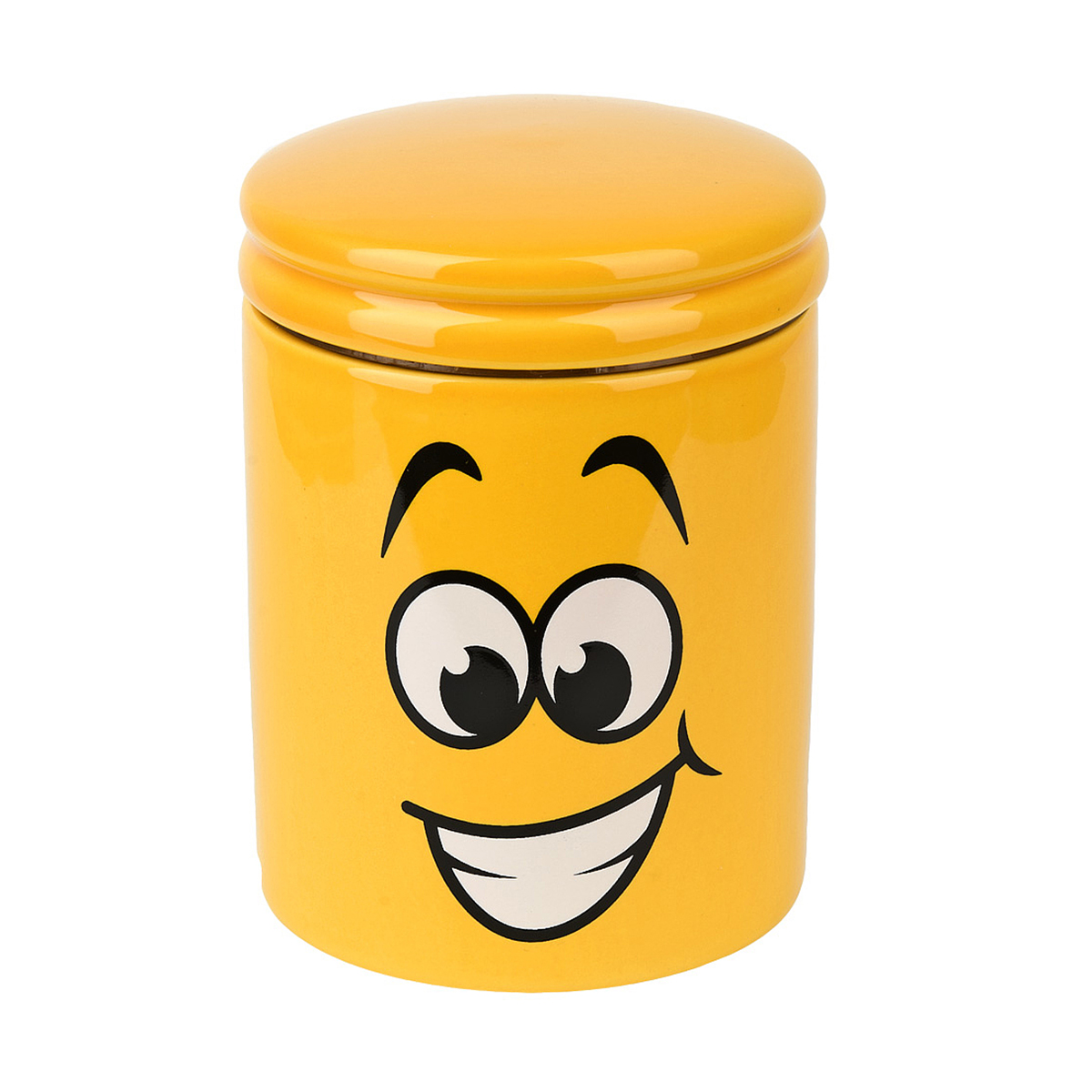 Банка для сыпучих продуктов "smile" 10,5*10,5*14 см, 630 мл, керамика (1/36) "dolomite" l2520871