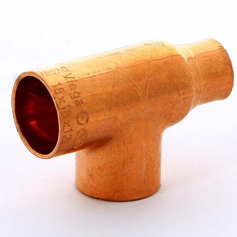 Тройник переходной под пайку 18 х 18 х 12 мм VIEGA медный