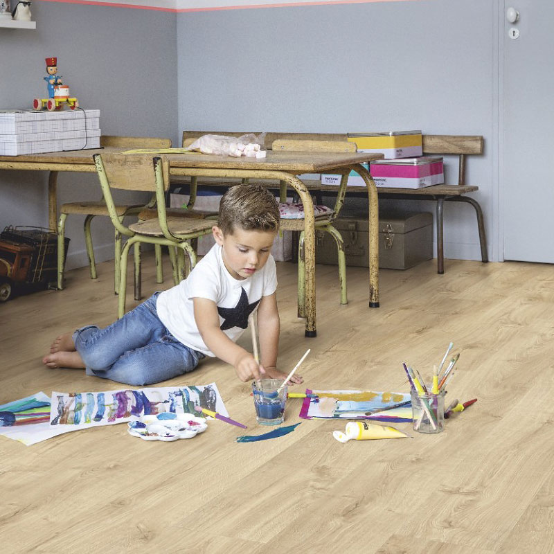 ПВХ-плитка Quick Step LIVYN Pulse Click PUCL 40087 Дуб осенний светлый натуральный