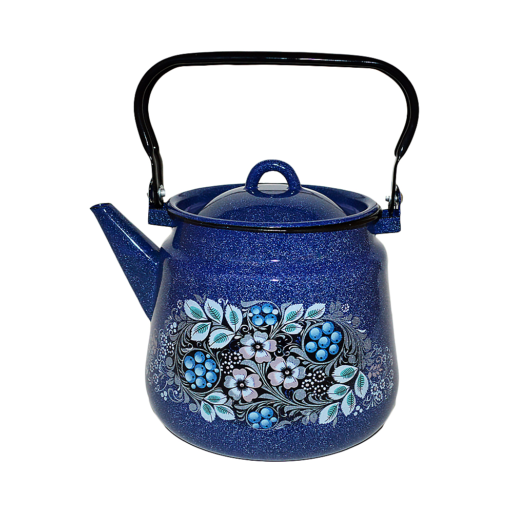 Чайник эмалиров. декор. 3,5 л (1/4) "стальэмаль"  1с26с